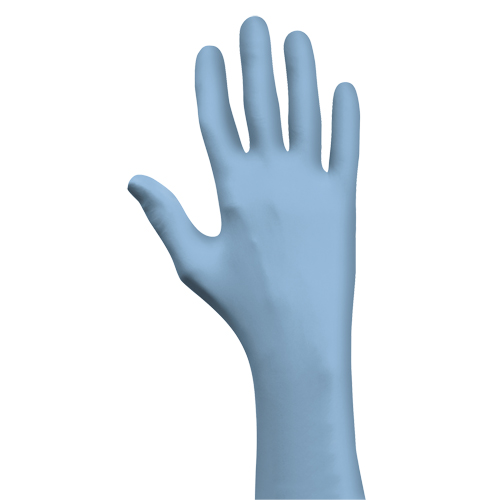 Gants jetables N-DEX, T-Grand, Nitrile, 4 mils, Sans poudre, Bleu Kelford