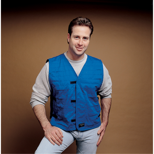 Cooling Vests With Insert Pockets, Large, Royal Blue Kelford