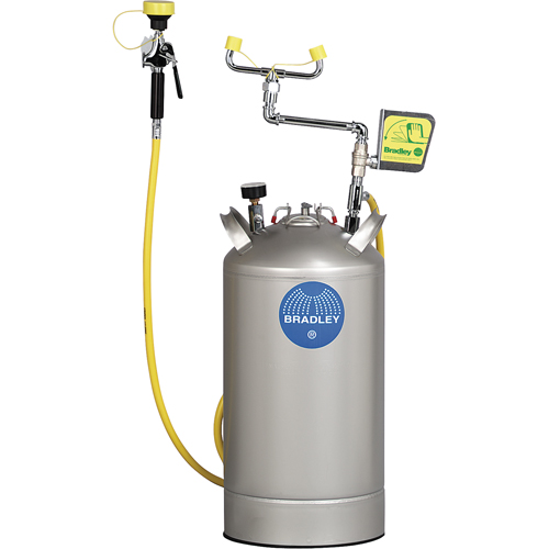 Portable Eyewash Station, Pressurized, 15 gal. Capacity, Meets ANSI Z358.1 Kelford
