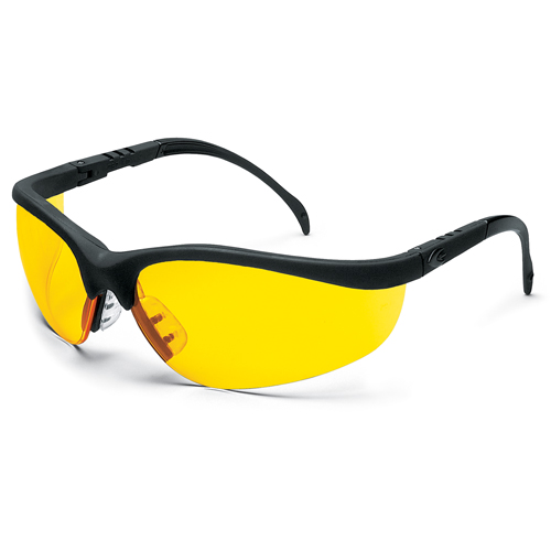 Klondike&reg; Safety Glasses, Amber Lens, Anti-Scratch, Meets/Exceeds CSA Z94.3 Kelford