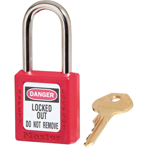 Zenex Padlocks, Keyed Different, Thermoplastic, 1-1/2" Width Kelford