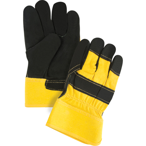 Gants d'ajusteur doubl&eacute;s pour l'hiver &agrave; chaleur sup&eacute;rieure, Grand, Paume en Cuir de vache refendu, Doublure en Thinsulate Kelford