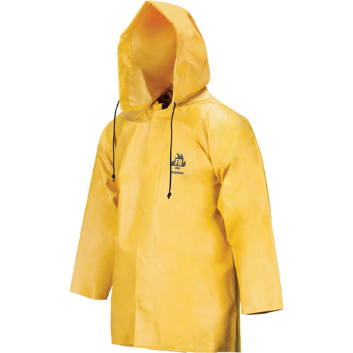 Neo-Slick Chemical & Acid Resistant Rain Jacket, Medium, Yellow, Neoprene Kelford