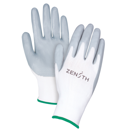 Lightweight Breathable Coated Gloves, 8/Medium, Foam Nitrile Coating, 13 Gauge, Polyester Shell Kelford