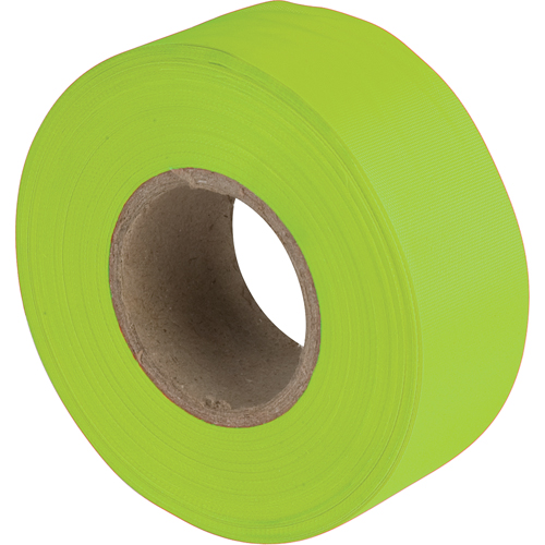 Flagging Tape, 1.1875" W x 150' L, Fluorescent Lime Kelford