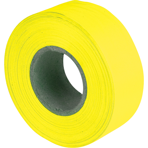 Rubans pour signalisation, 1,2" la x 150' lo, Jaune fluorescent Kelford