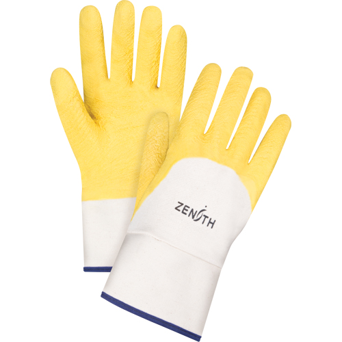 Coated Crinkle Finish Gloves, 10/X-Large, Rubber Latex Coating, Cotton Shell Kelford