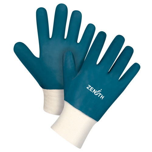 Gants &agrave; poignet en tricot de poids lourd, 10/T-Grand, R&ecirc;vetement Nitrile, Enveloppe en Coton Kelford