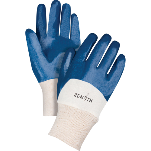 Gants &agrave; doublure interlock de poids moyen, 11/2T-Grand, R&ecirc;vetement Nitrile, Enveloppe en Coton Kelford