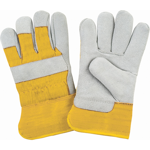Premium Winter-Lined Fitters Gloves, Medium, Split Cowhide Palm, Foam Fleece Inner Lining Kelford