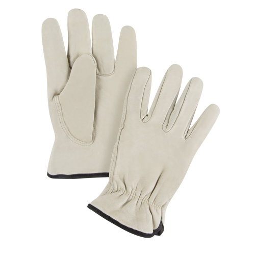 Gants de conducteur doubl&eacute;s pour l'hiver d'usage standard, 2T-Grand, Paume en Cuir fleur de vache, Molleton Kelford