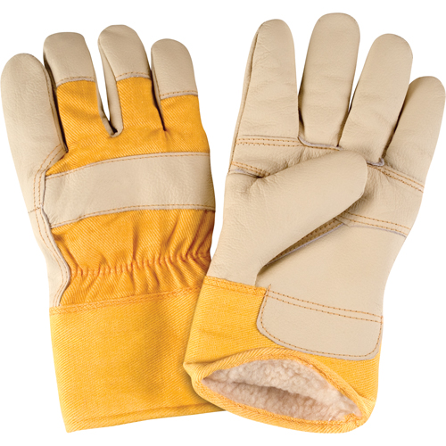 Gants d'ajusteur doubl&eacute;s pour l'hiver d'usage standard, T-Grand, Paume en Cuir fleur de vache, Doublure en Boa Kelford