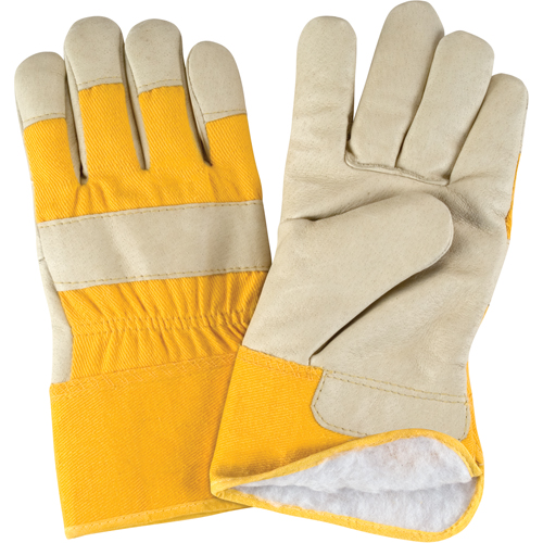 Gants d'ajusteur doubl&eacute;s pour l'hiver, Grand, Paume en Cuir fleur de porc, Doublure en Boa Kelford