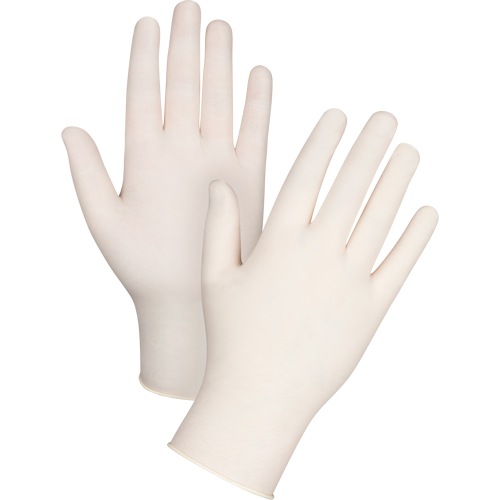 Gants d'examen de premi&egrave;re qualit&eacute; pour peau sensible, Petit, Latex, 4 mils, Sans poudre, Naturel Kelford