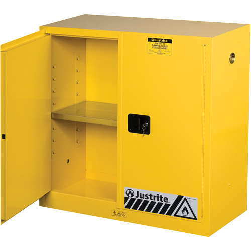 Sure-Grip&reg; Ex Flammable Storage Cabinets, 30 gal., 2 Door, 43" W x 44" H x 18" D Kelford