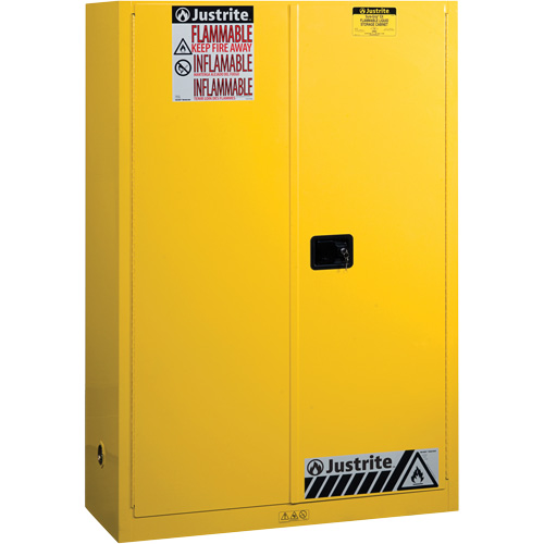 Sure-Grip&reg; Ex Flammable Storage Cabinets, 45 gal., 2 Door, 43" W x 65" H x 18" D Kelford