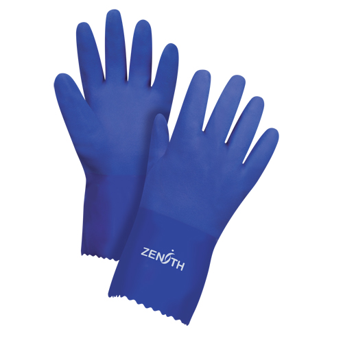 Gants ultra flexible, Taille T-Grand/10, 12" lo, PVC, Doublure en Interlock, 45 mils Kelford