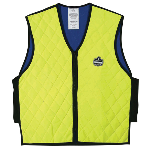 Vestes refroidissantes &agrave; &eacute;vaporation humide Chill-Its 6665, Moyen, Jaune lime haute visibilit&eacute; Kelford