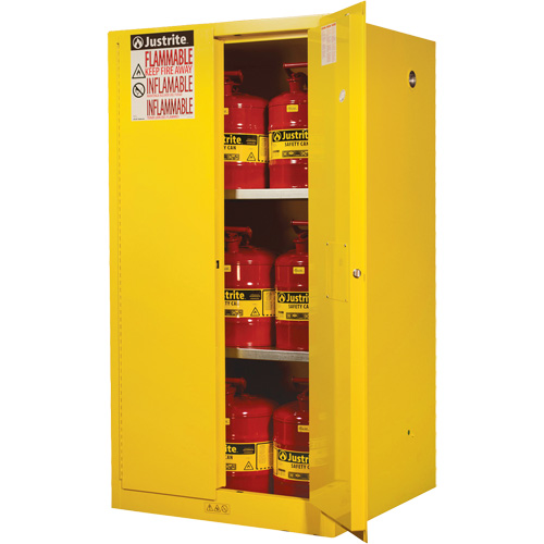 Sure-Grip&reg; Ex Flammable Storage Cabinets, 60 gal., 2 Door, 34" W x 65" H x 34" D Kelford