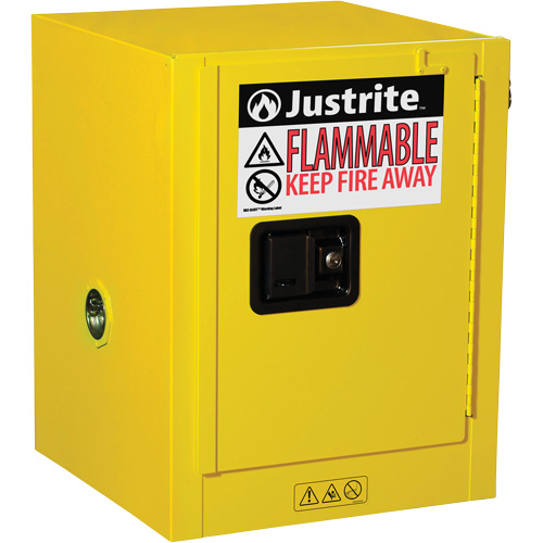 Sure-Grip&reg; EX Countertop Flammable Safety Cabinet, 4 gal., 1 Door, 17" W x 22" H x 17" D Kelford