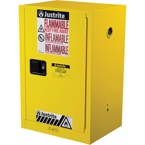 Armoire de s&eacute;curit&eacute; compacte pour produits inflammables EX Sure-Grip, 12 gal., 1 Porte(s), 23,25" La x 35" h x 18" p Kelford