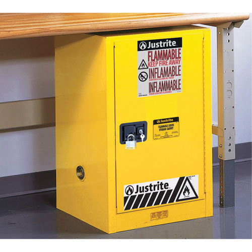 Armoire de s&eacute;curit&eacute; compacte pour produits inflammables EX Sure-Grip, 12 gal., 1 Porte(s), 23,25" La x 35" h x 18" p Kelford
