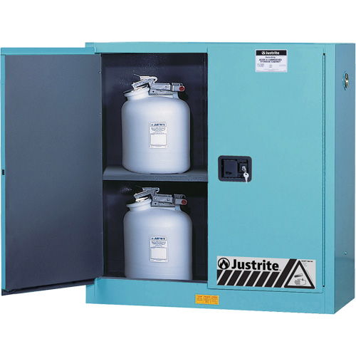 ChemCor&reg; Lined Acid/Corrosive Storage Cabinets, 30 gal., 43" x 44" x 18" Kelford