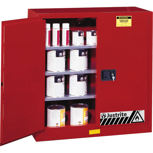 Sure-Grip&reg; EX Combustibles Safety Cabinet for Paint and Ink, 40 gal., 3 Shelves Kelford