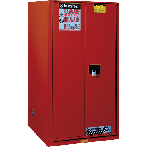 Armoire de s&eacute;curit&eacute; pour la peinture et les encres combustibles EX Sure-Grip, 96 gal., 5 tablettes Kelford