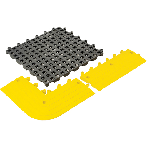 Tapis Ergodeck tout usage No 564 & No 566, PVC, 1-1/2' la c, 1-1/2' lo, 7/8" &eacute;paisseur, Charbon Kelford