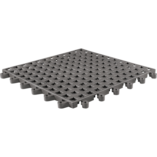 Tapis Ergodeck tout usage No 564 & No 566, PVC, 1-1/2' la c, 1-1/2' lo, 7/8" &eacute;paisseur, Charbon Kelford