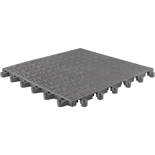 ErgoDeck&reg; Soft No. 566 Matting, PVC, 1-1/2' W x 1-1/2' L, 7/8" Thick, Charcoal Kelford