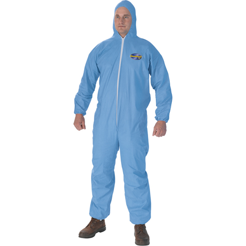 Combinaison Kleenguard A65, Grand, Bleu, Tissu ignifug&eacute; Kelford