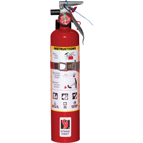 Extincteur d'incendie, ABC, Capacit&eacute; 2,5 lb Kelford