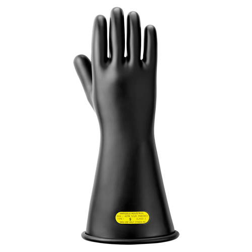 Gants isolants en caoutchouc naturel noir, ASTM classe 2, Taille 10, 14" lo Kelford