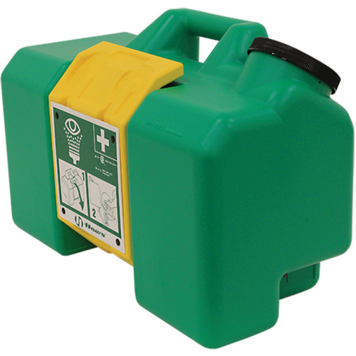 Poste de douche oculaire, Aliment&eacute; par gravit&eacute;, Capacit&eacute; 9 gal., Conformit&eacute; ANSI Z358.1 Kelford