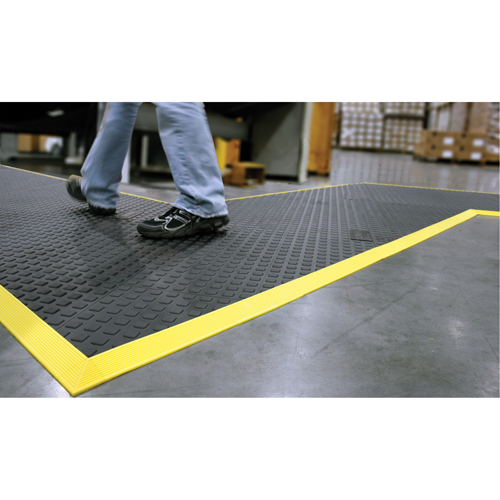 Tapis Rejuvenator Connect No 502, Polyur&eacute;thane, 3' la c, 3' lo, 5/8" &eacute;paisseur, Noir Kelford