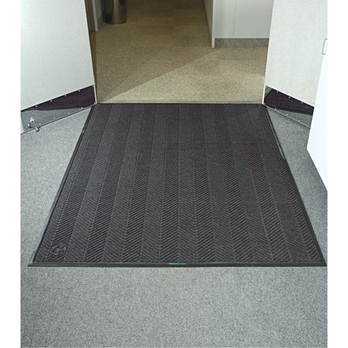 Tapis Waterhog Eco Elite, Essuie-pieds/grattoir, 6' x 6' x 3/8", Cendre grise Kelford