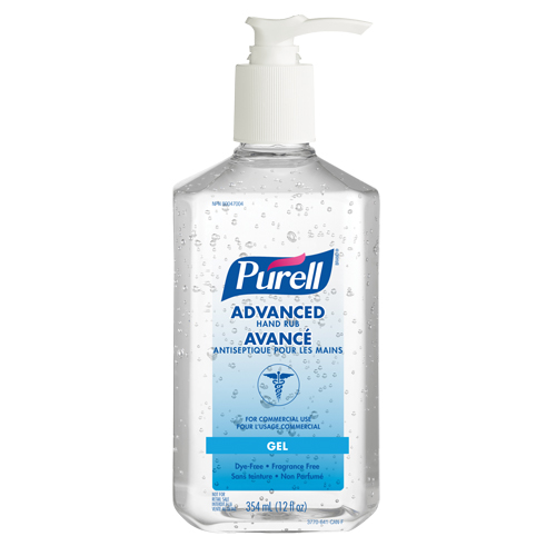 Advanced Hand Sanitizer, 354 ml, Pump Bottle, 70% Alcohol Kelford