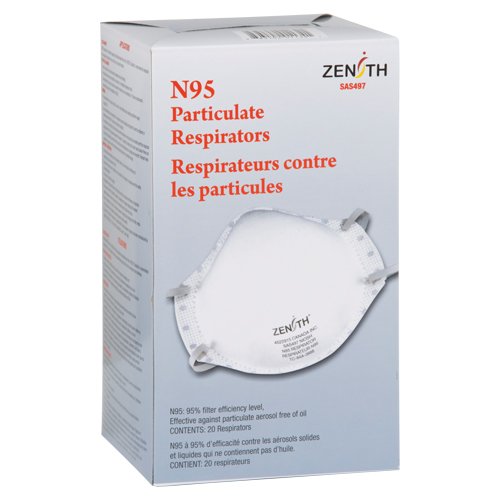 Respirateur contre les particules, N95, Certifi&eacute; NIOSH, Moyen/grand Kelford