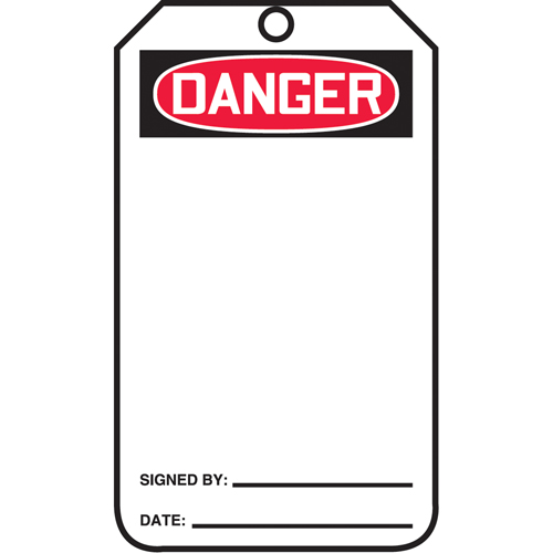 &eacute;tiquettes de s&eacute;curit&eacute;, Plastique, 3-3/8" la x 5-7/8" h, Anglais Kelford