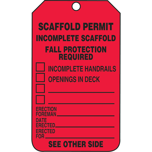 &eacute;tiquettes de s&eacute;curit&eacute; d'inspection et de contr&ocirc;le de l'&eacute;tat de l'&eacute;quipement, Papier cartonn&eacute;, 3-1/8" la x 5-7/8" h, Anglais Kelford