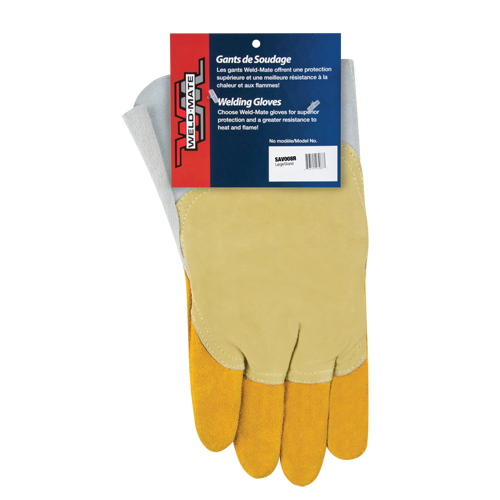 Pipeliner Welding Gloves, Split Cowhide, Size Large Kelford