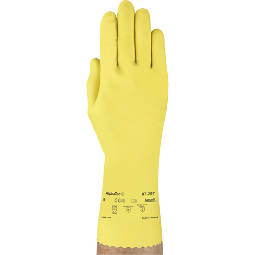 Gants Versatouch 297, Taille T-Grand/10, 12" lo, Latex de caoutchouc, Doublure en Ouat&eacute;e, 20 mils Kelford