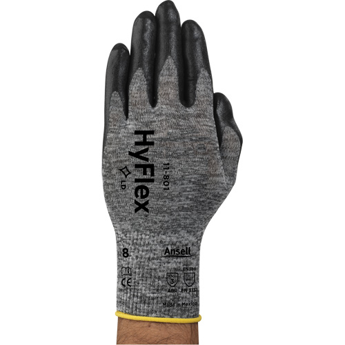 Gants Hyflex 11-801, 7/Petit, R&ecirc;vetement Mousse de nitrile, Calibre 15, Enveloppe en Nylon Kelford