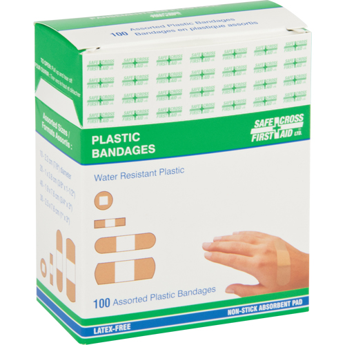 Bandages, Assorted, Plastic, Sterile Kelford
