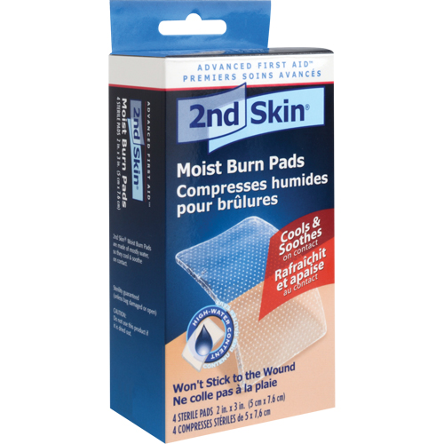 2nd Skin&reg; Moist Burn Pads, 2" x 3", Class 2 Kelford