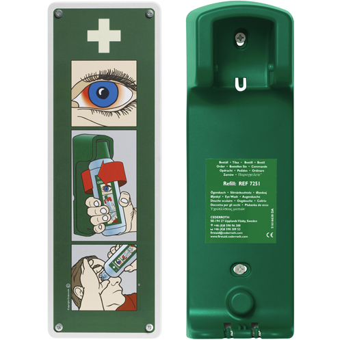 Support mural pour solution ophtalmique Cederroth Kelford