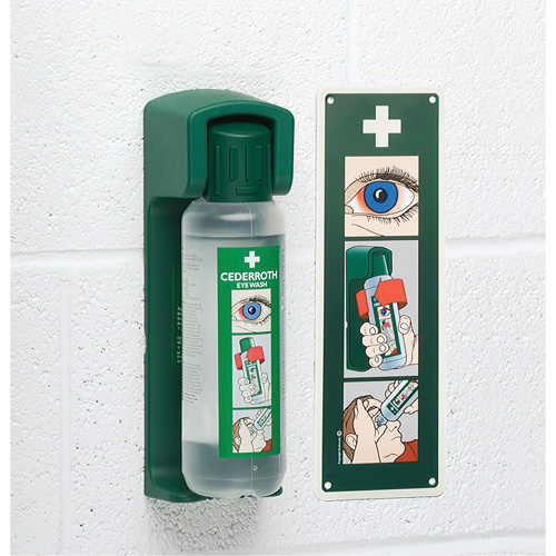 Support mural pour solution ophtalmique Cederroth Kelford