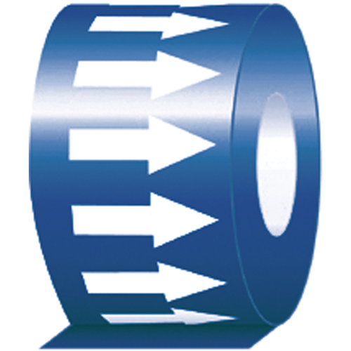 Pipe Marker, 108', White on Blue Kelford